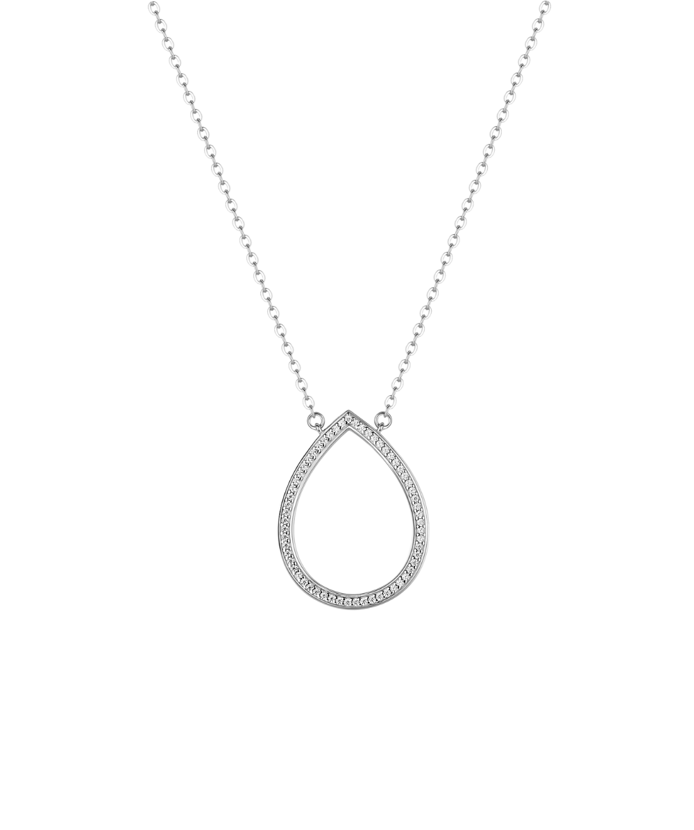 Women's silver Sofia necklace, Rosato