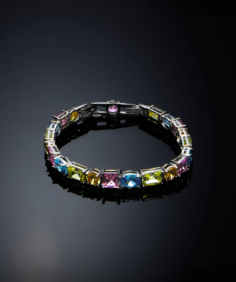 Narukvica PRINCESS rainbow tennis s obojenim kamenjem, Chiara Ferragni