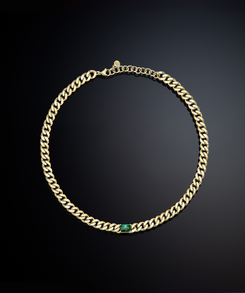 Podesiva ženska ogrlica BOSSY CHAIN, pozlaćena, Chiara Ferragni