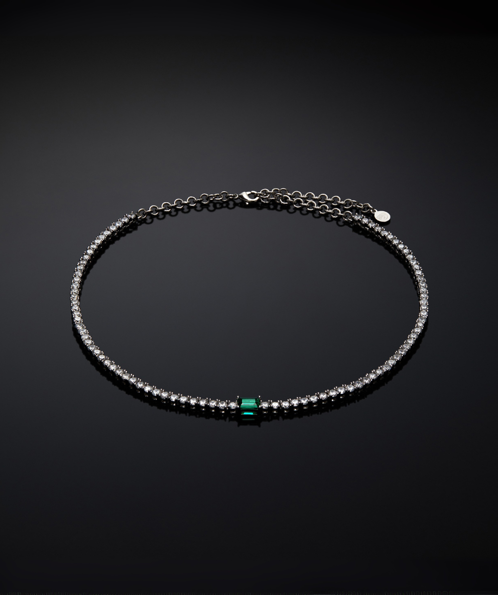 Ženska ogrlica Emerald, podesiva, sa cirkonima i nano kamenjem, CHIARA FERRAGNI