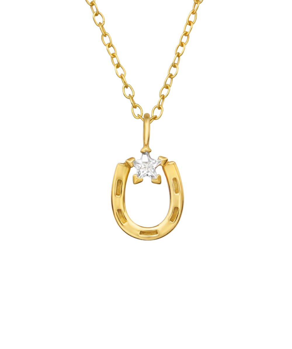 Ženski srebrni ogrtač pozlaćen s privjeskom u obliku podkovice, Tessora