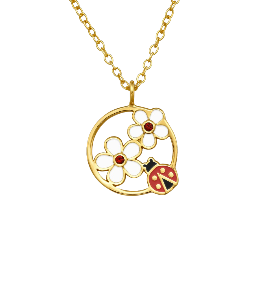 Ženski srebrni ogrtač pozlaćen s biedankom i cvijećem, Tessora