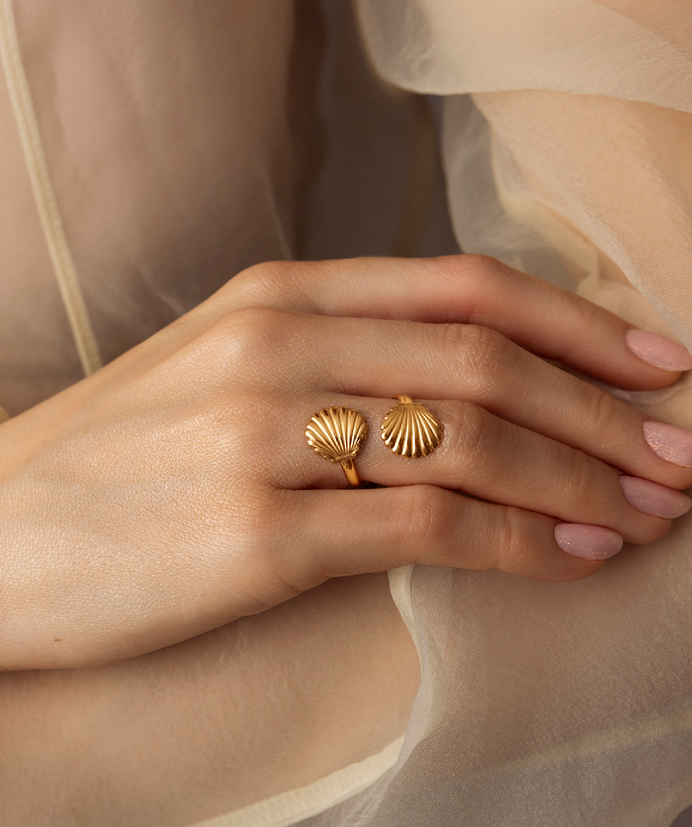 Venus ring gold plated, Lilou