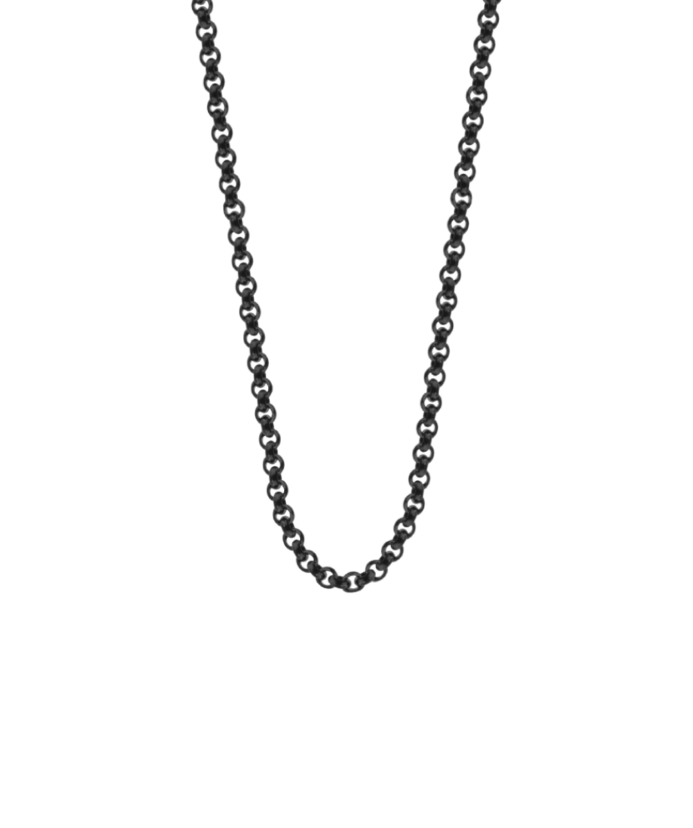 Čelični lančić rolo, crna boja, Lilou