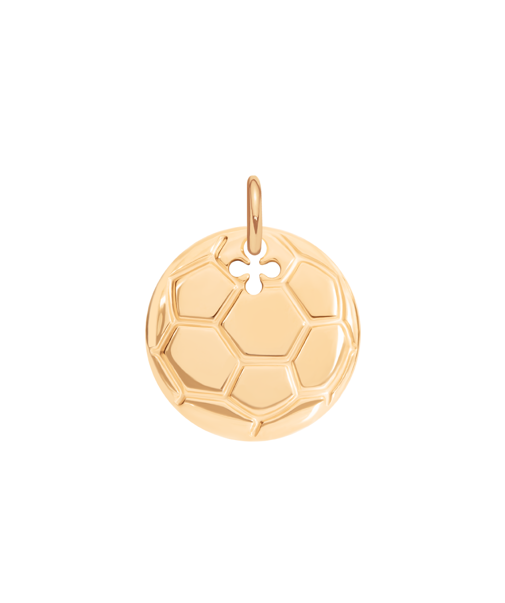 Football hanging pendant, gold plated, Lilou