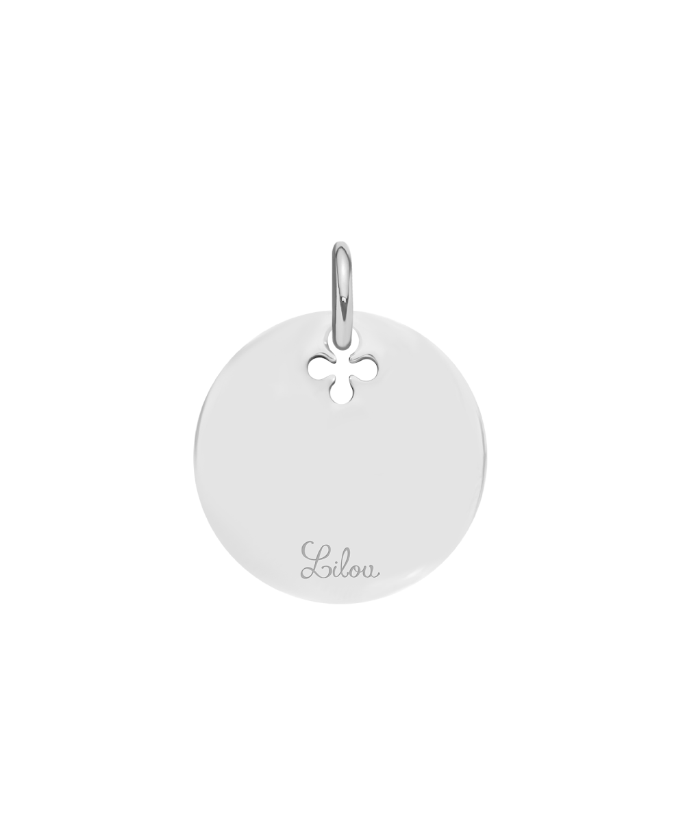 Football pendant, silver plated, Lilou