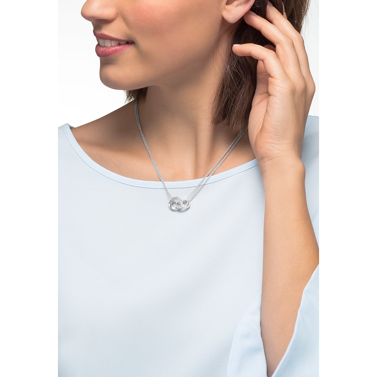 Ženski srebrni ogrtač, uvijen, JETTE