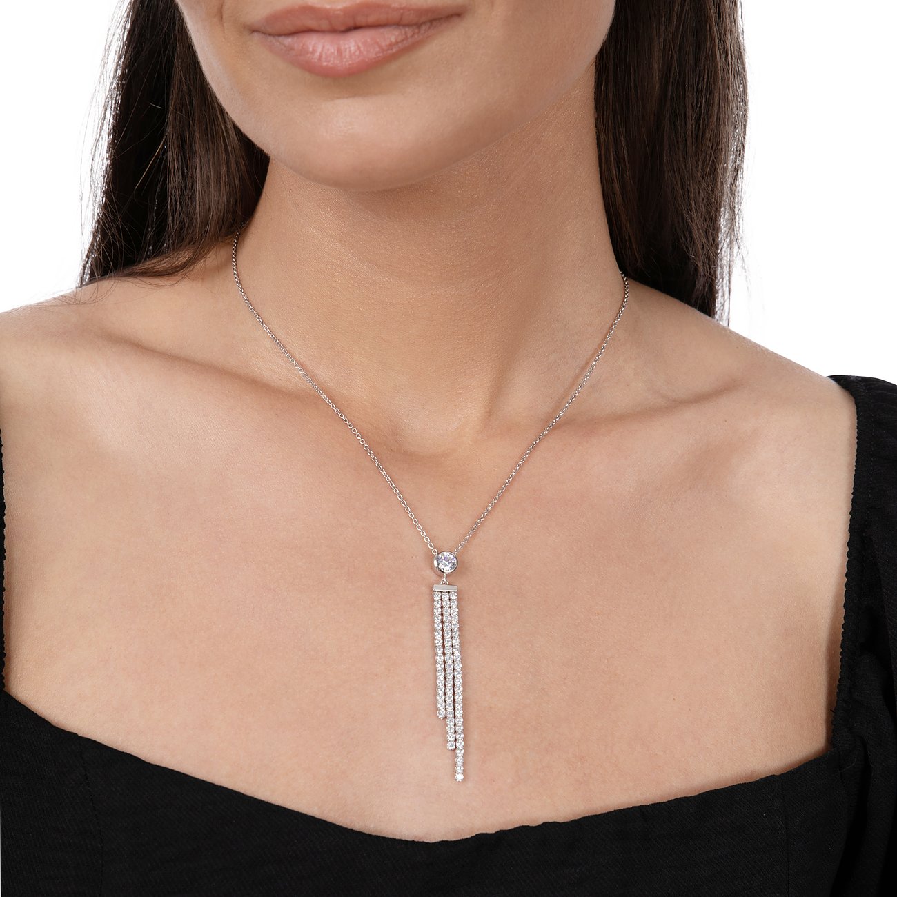 Ženska ogrlica od srebra 925, CASCADE, podesiva, JETTE