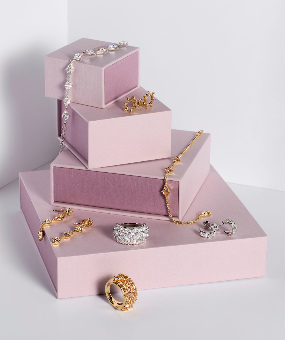 Ženska srebrna narukvica, mekana i podesiva, ROSATO