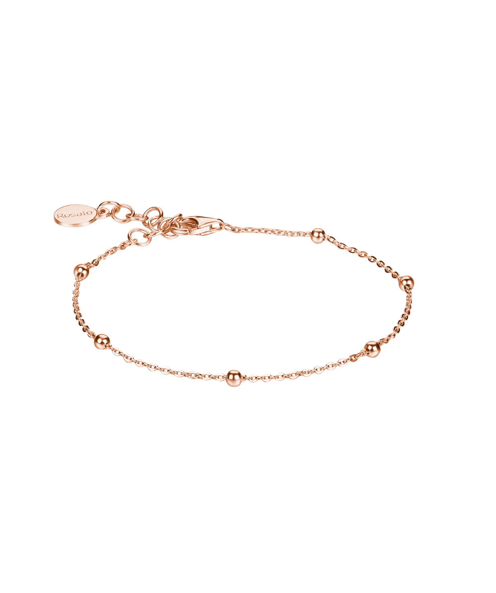 Women's Silver Bracelet STORIE with Beads, ROSATO