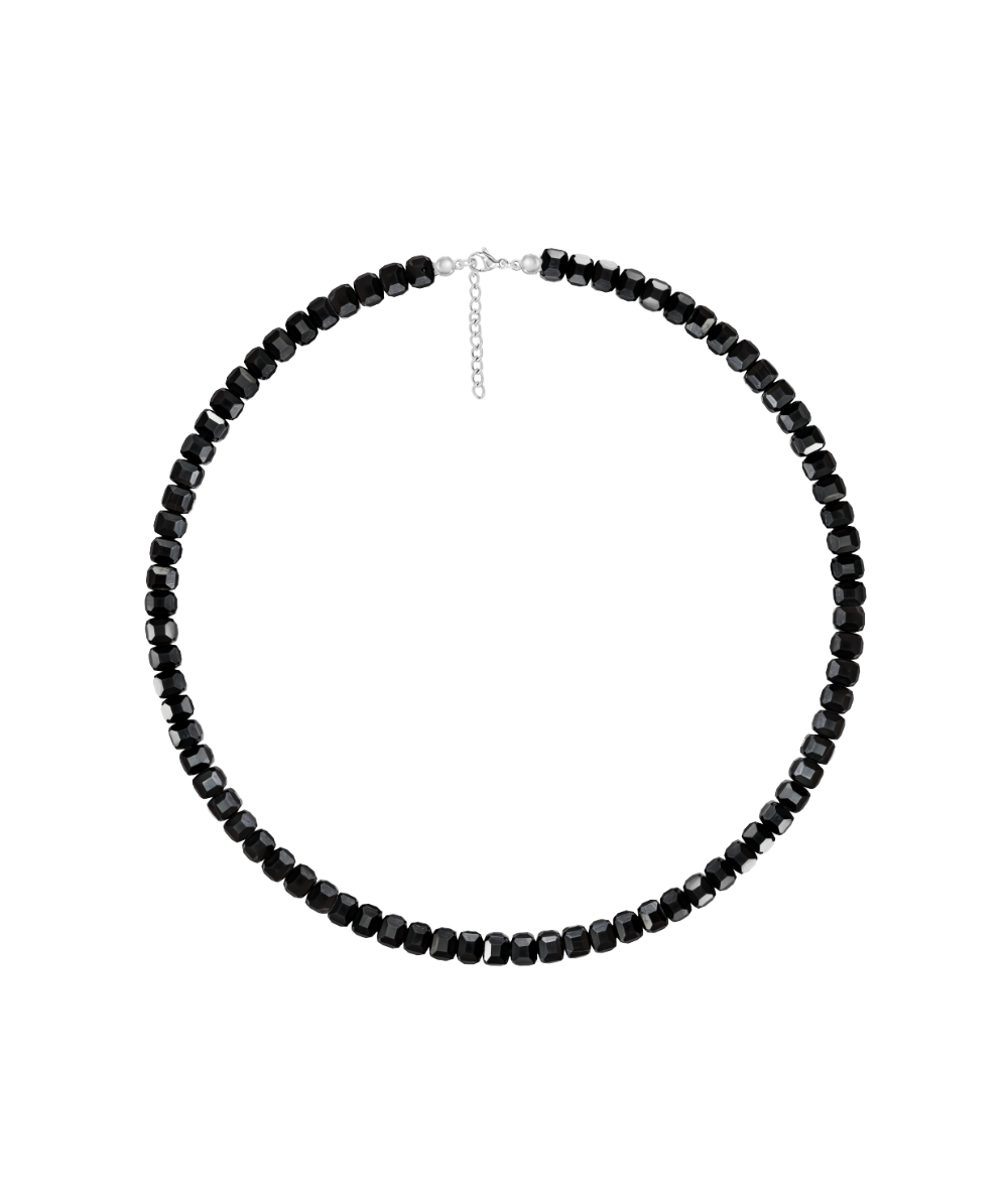 Ženska narukvica od agata s pozlaćenim srebrnim detaljima, Lilou