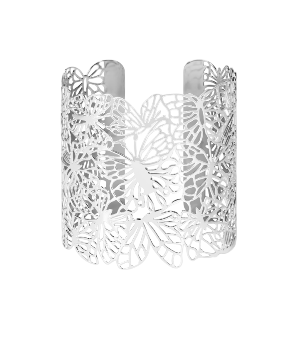 Ženski narukvica, model Papillon, srebrna boja, Lilou