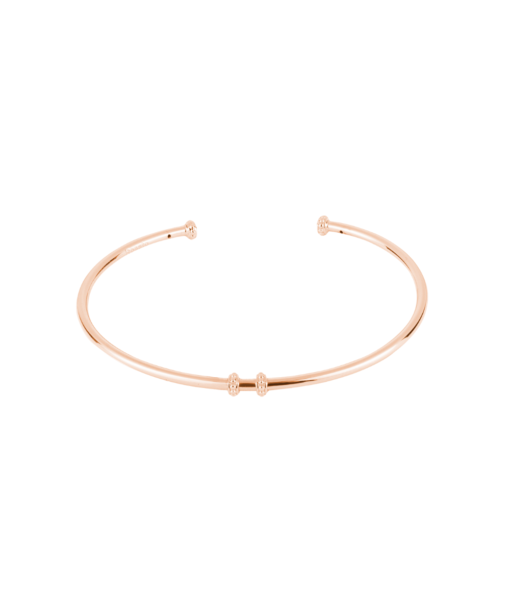 Ženski srebrni nepokretni narukvic STORIE, ROSATO