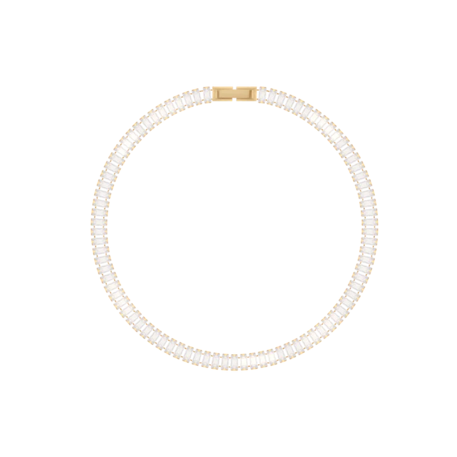 Bratara dama eleganta reglabila 16 cm + extensie 4 cm placata cu aur 18k cu zirconiu alb, Lilou