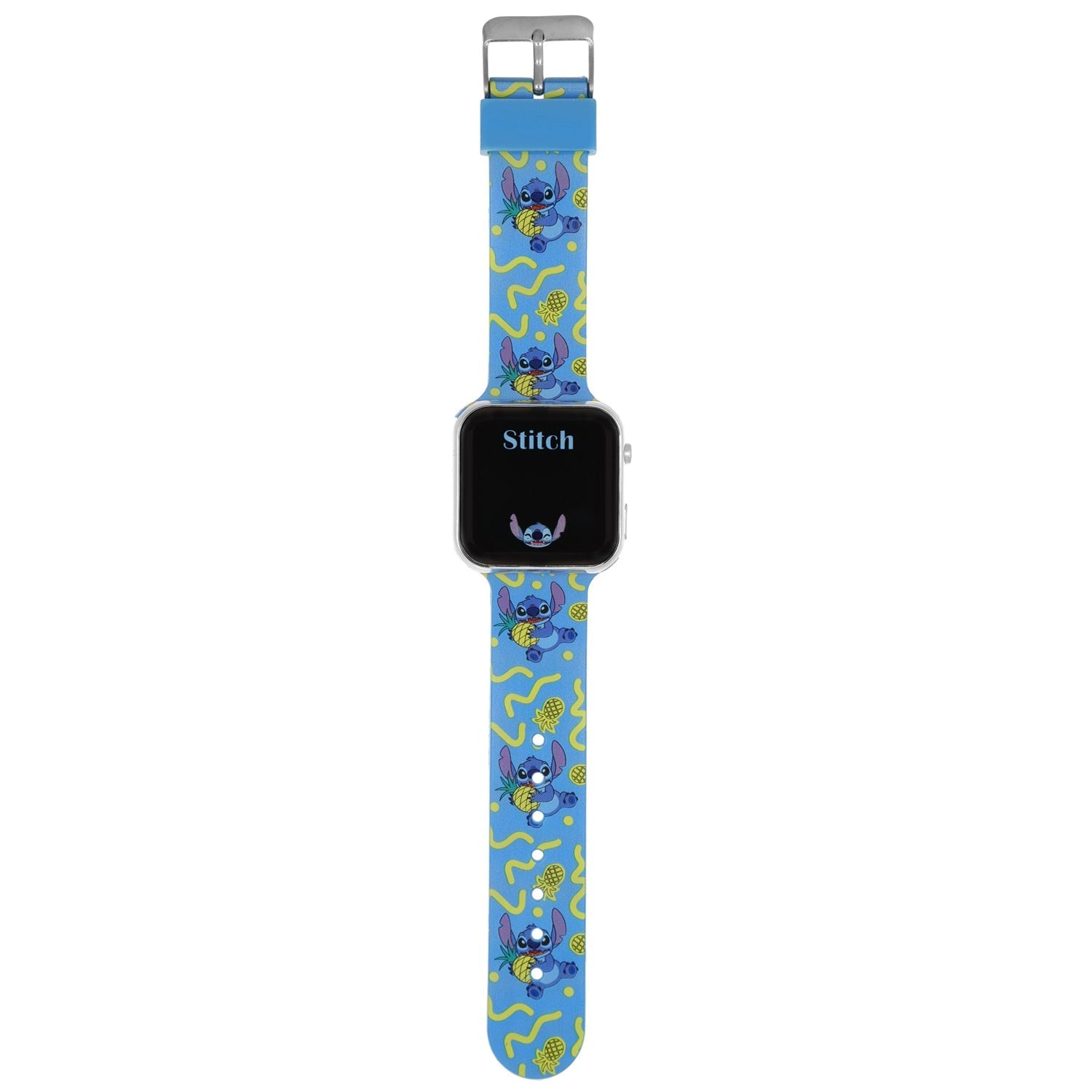 Ceas pentru copii cu LED Stitch, albastru, DISNEY