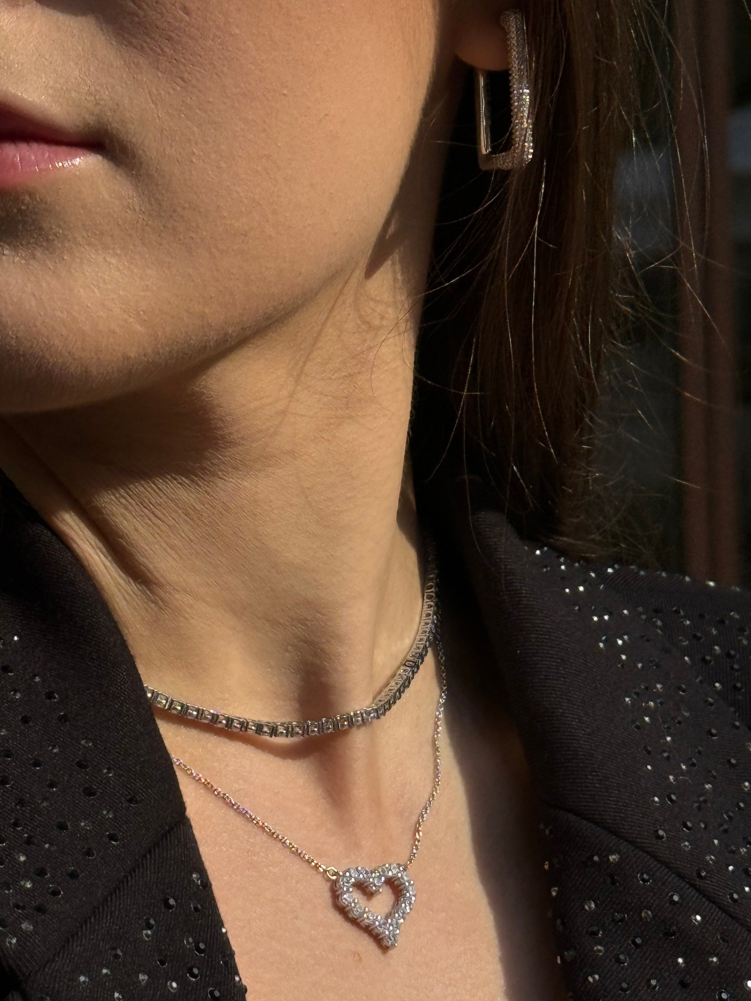 Ženski srebrni ogrtač Tesori u obliku srca sa cirkonima, MORELLATO