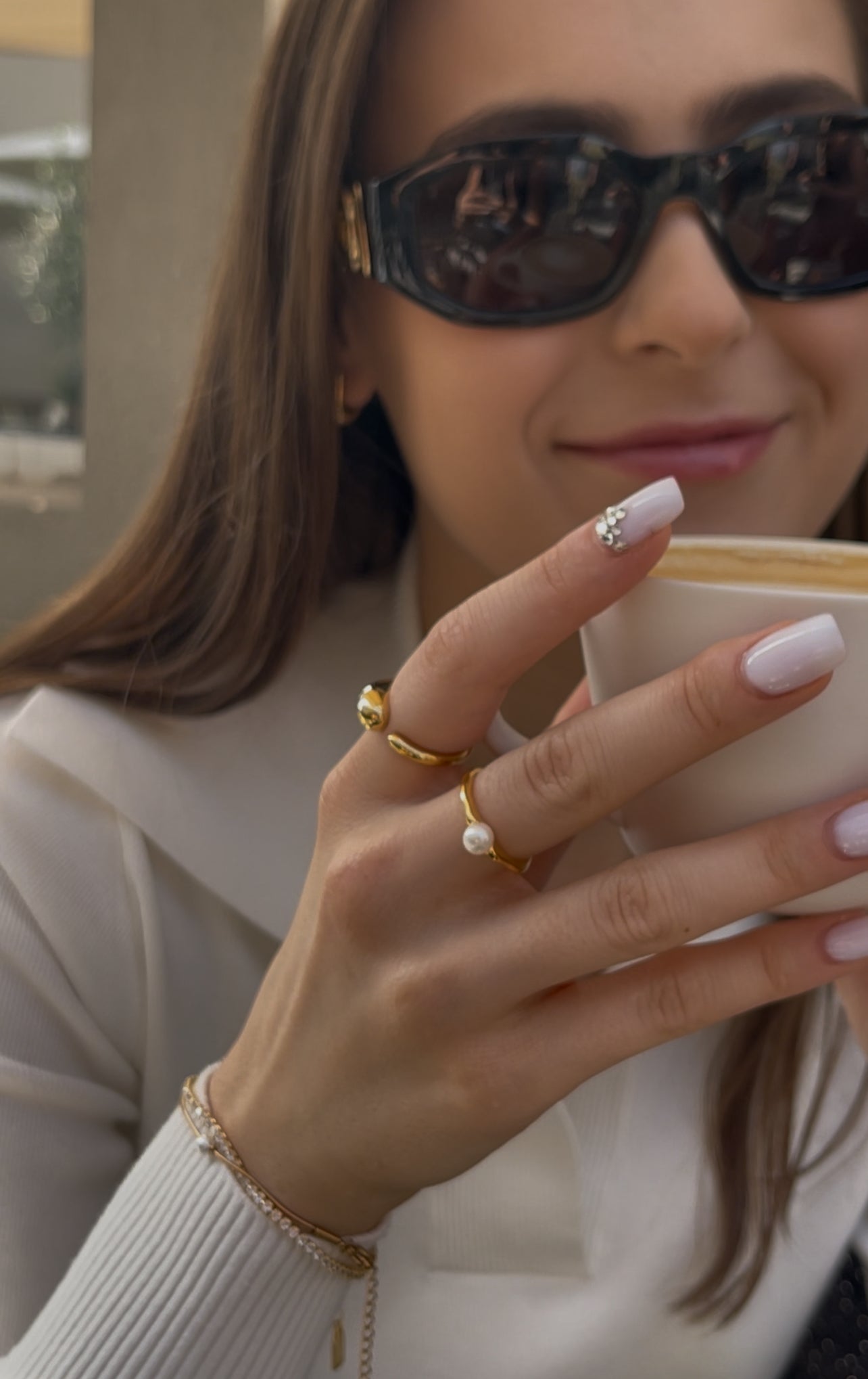 Ženski prsten Perla, pozlaćen, Morellato