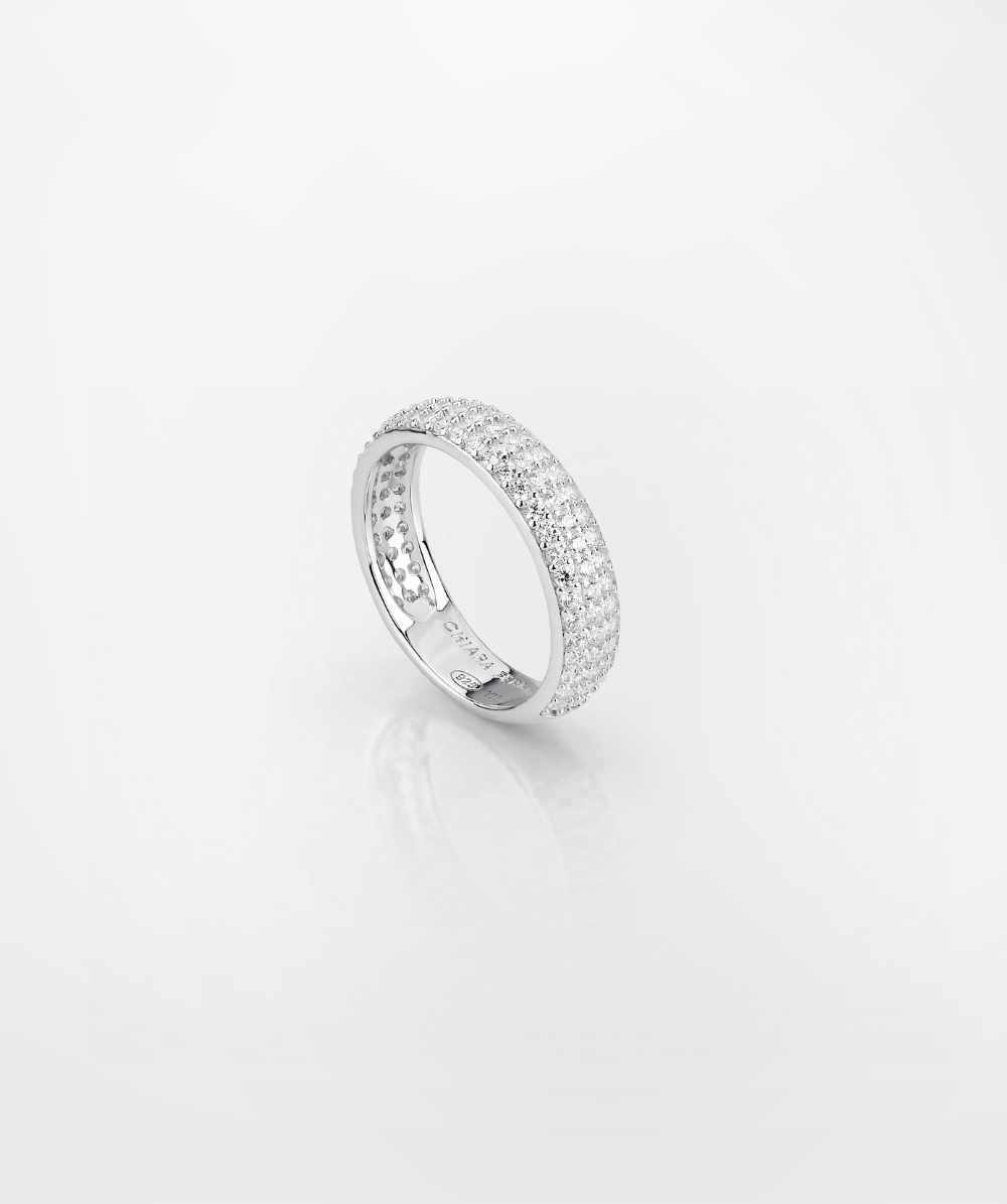 Women's Silver Collection Ring with zircons, Chiara Ferragni