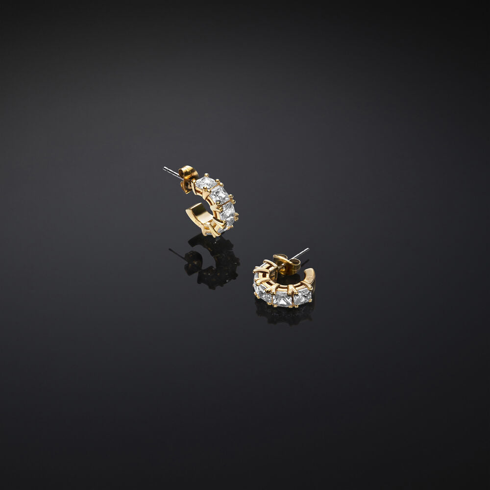 Women's gold-tone Round Earrings Classic, CHIARA FERRAGNI