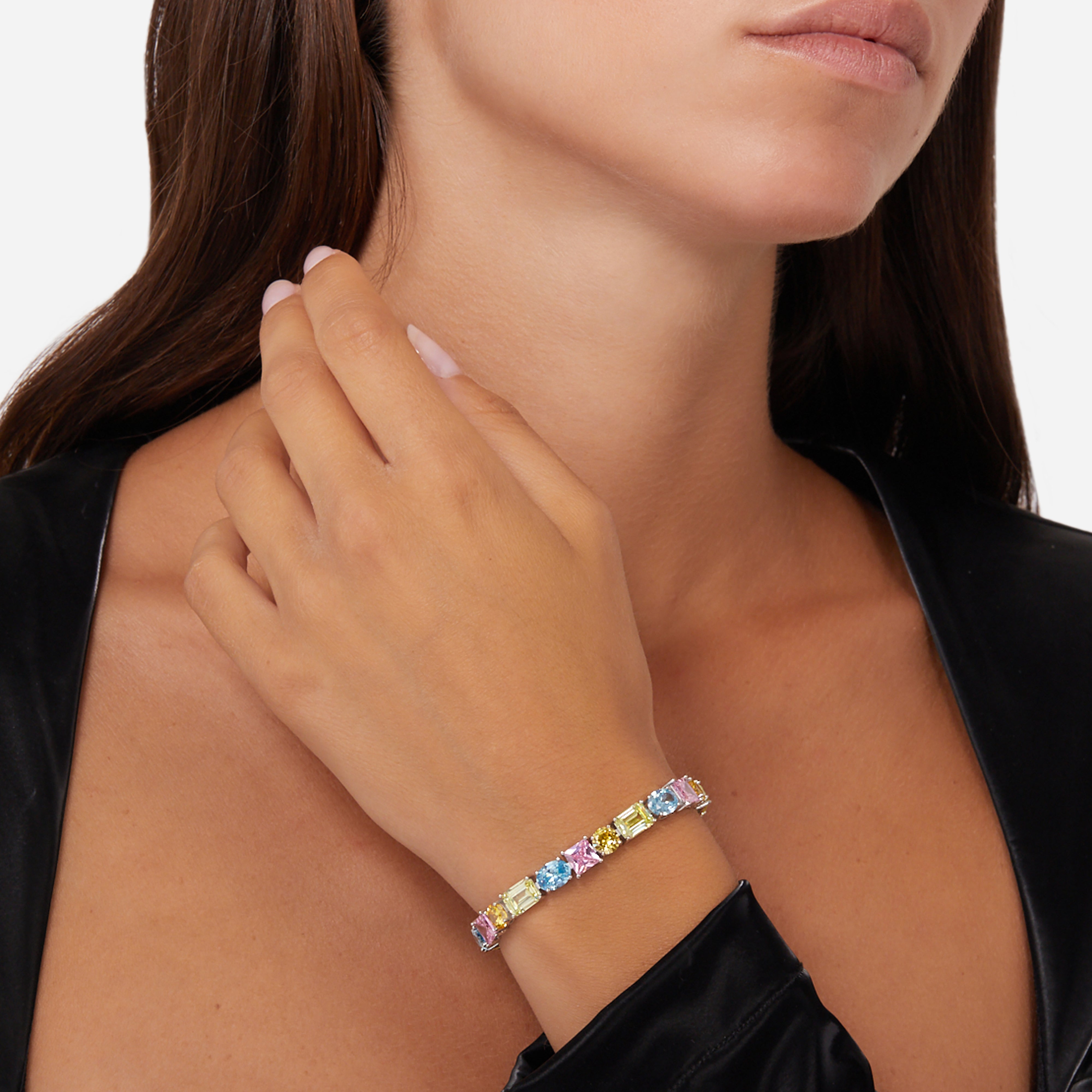 Narukvica PRINCESS rainbow tennis s obojenim kamenjem, Chiara Ferragni