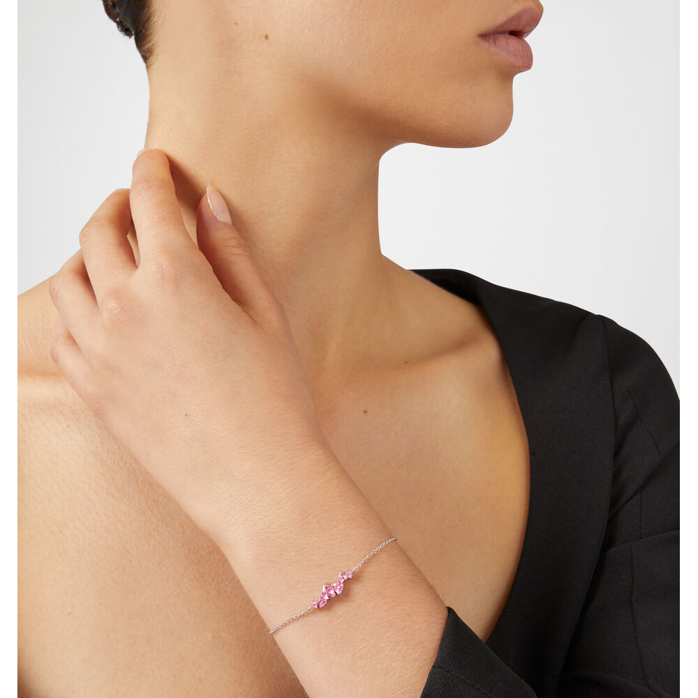 Ženska narukvica od srebra sa ružičastim cirkonima, CHIARA FERRAGNI