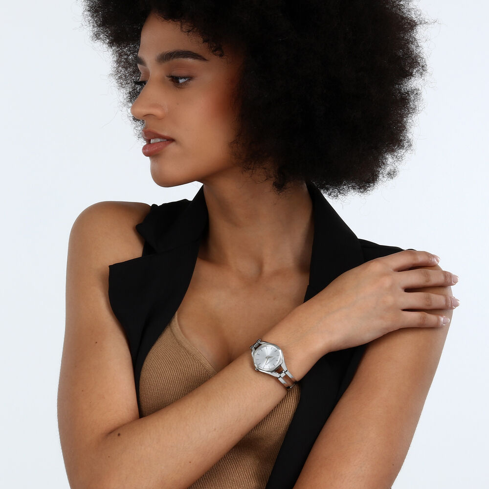 Women's silver watch Trussardi Metropolitan