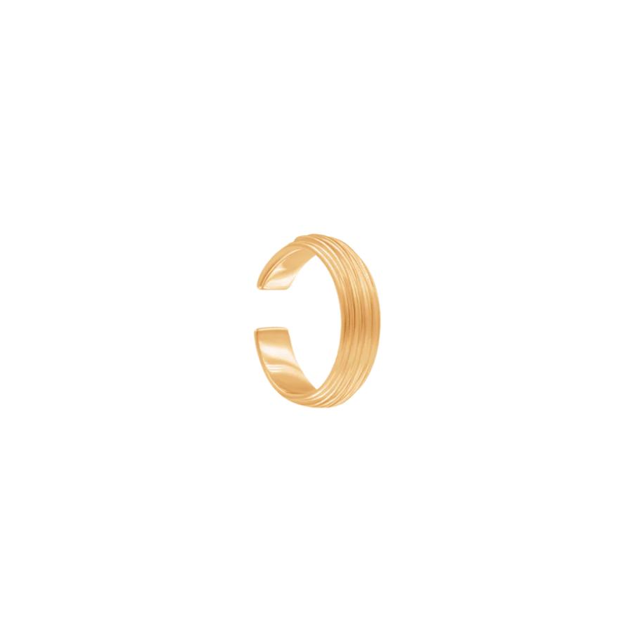 Women's individual earring Etno II gold-plated, Lilou
