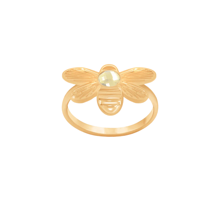 Ženski prsten, Honey, pozlaćen, Lilou
