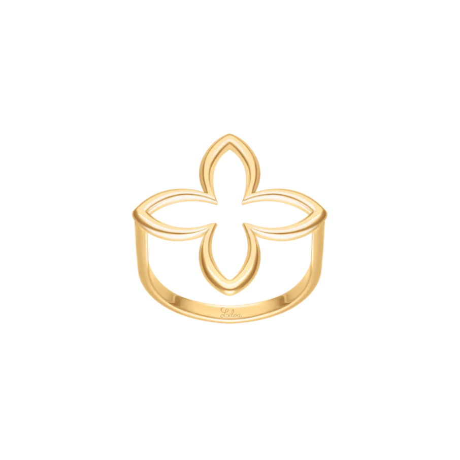 Ženski prsten Icons Lilia, pozlaćen, Lilou