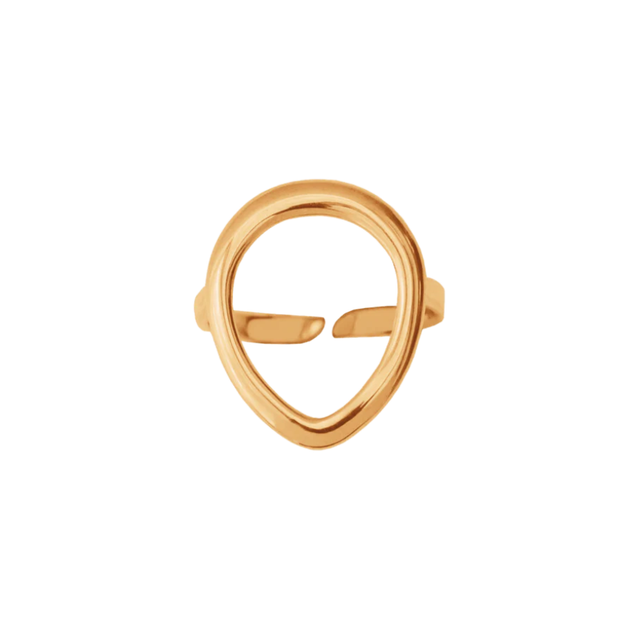 Women's ring zodiac Leo gold-plated, Lilou