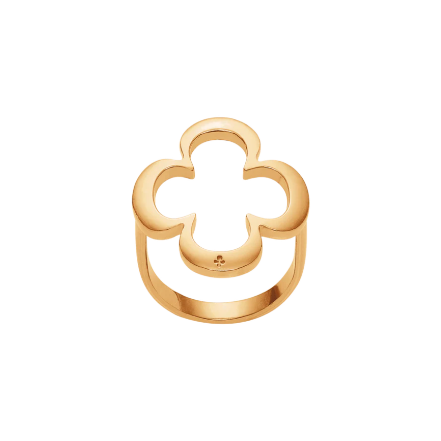 Ženski prsten AZUR CLOVER, pozlaćen, Lilou