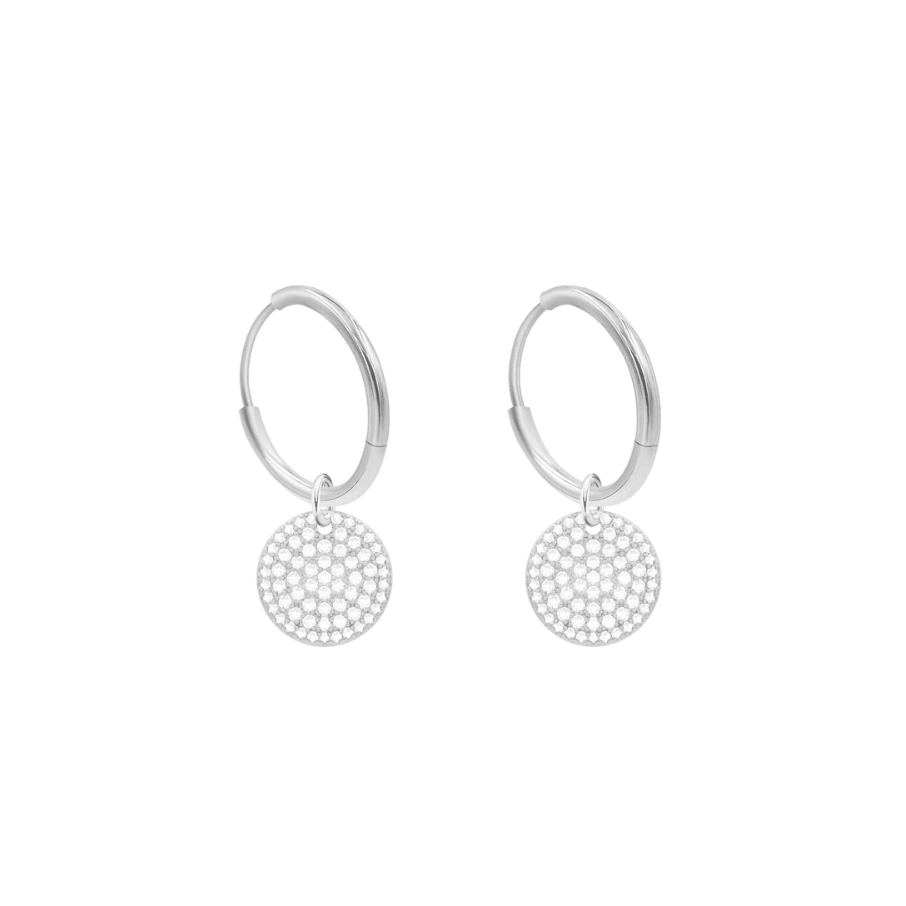 Ženske naušnice okruglog oblika s medaljonom, Lilou