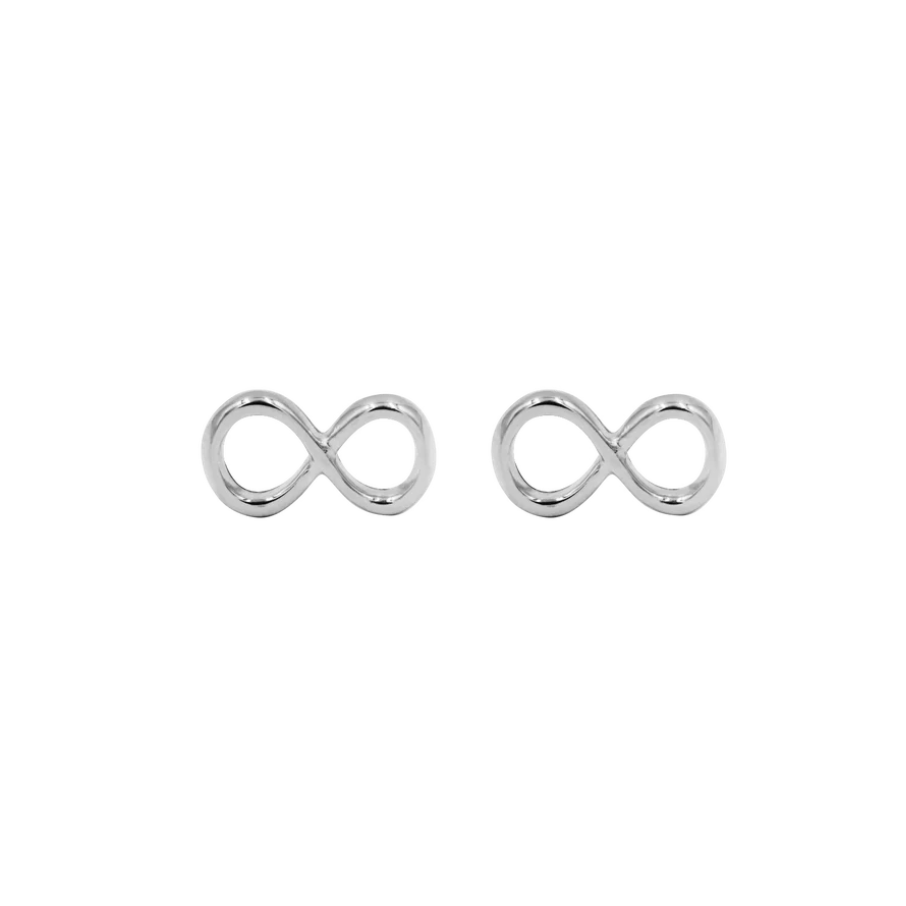 Women's earrings sterling silver infinity style, Lilou