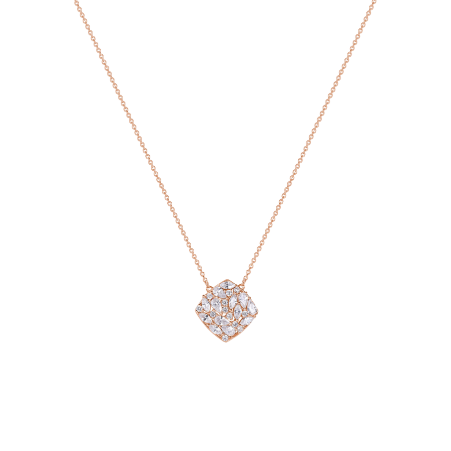 Srebrna ogrlica za žene GEMMA, ROSATO