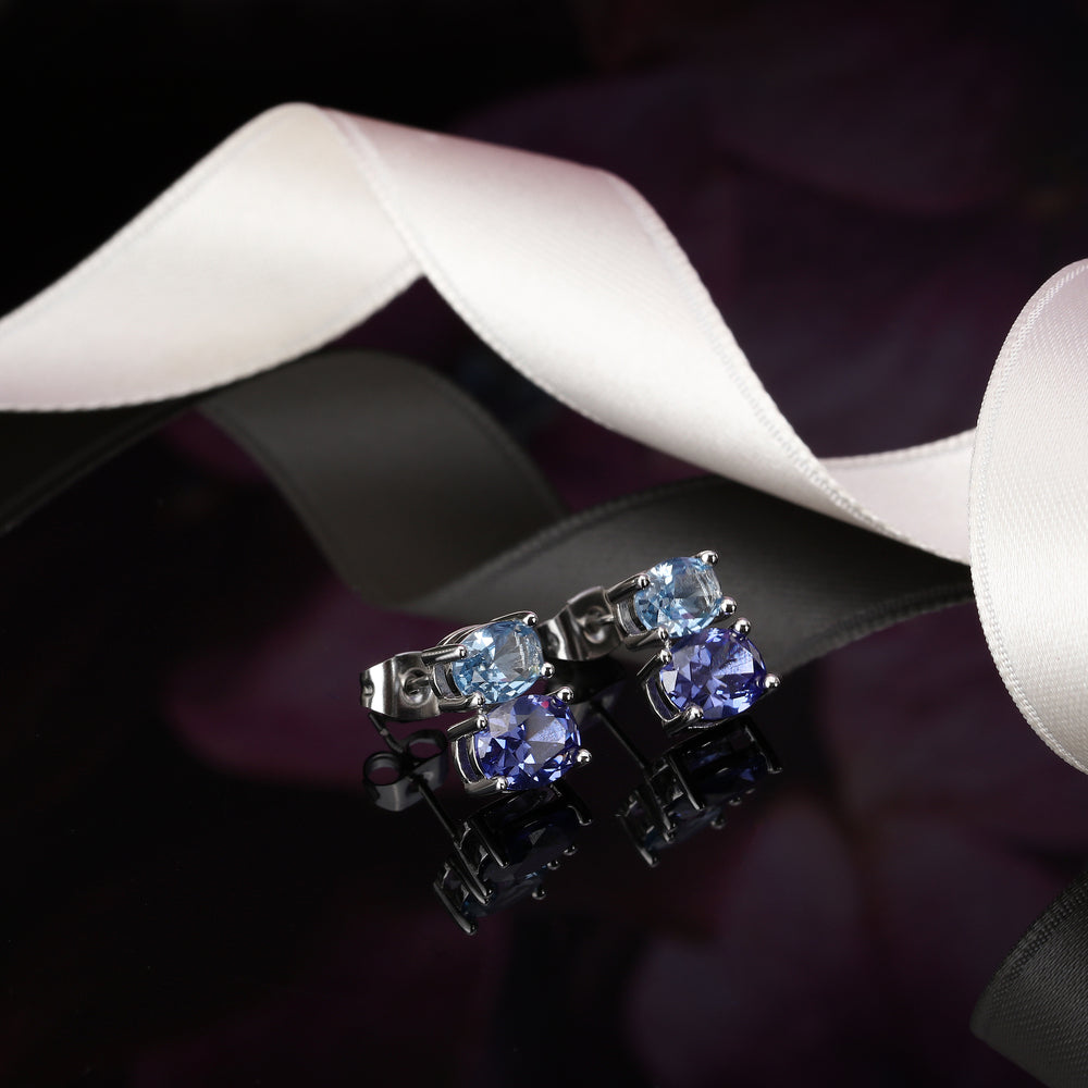 Ženske naušnice Colori s dva cirkonijeva kamena, MORELLATO