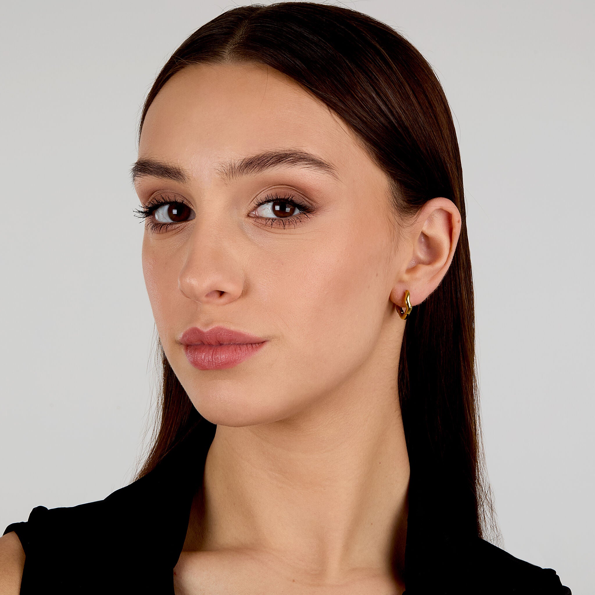 Naušnice u obliku obruča za žene, žuto zlato, kolekcija Design, Morellato