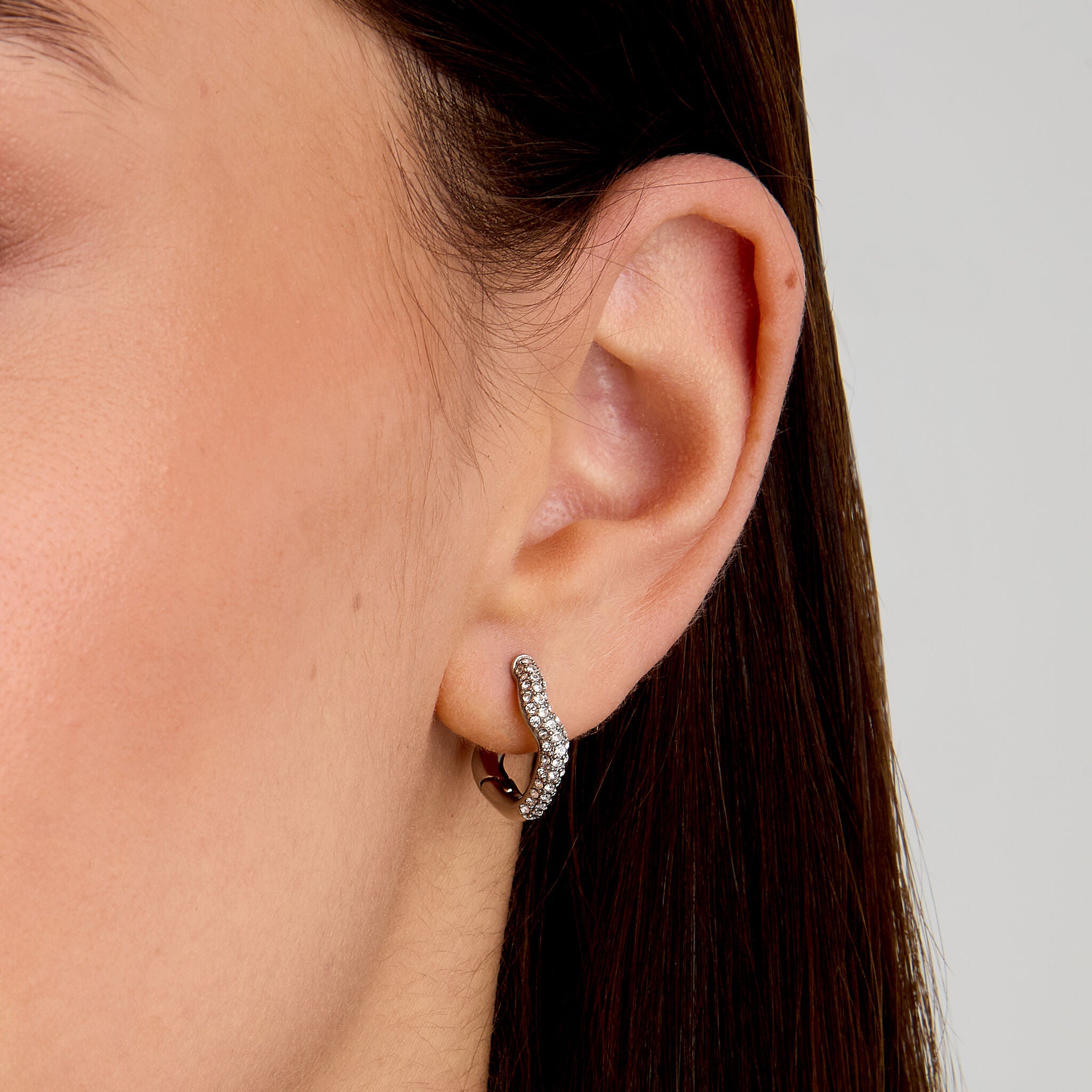 Kristalne naušnice u obliku prstena za žene, kolekcija Design, Morellato