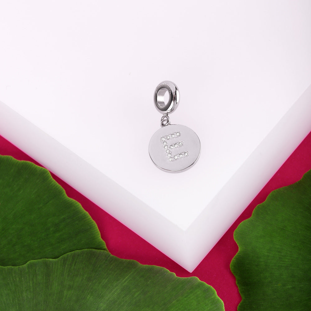 Women's charm pendant letter E, engravable, MORELLATO