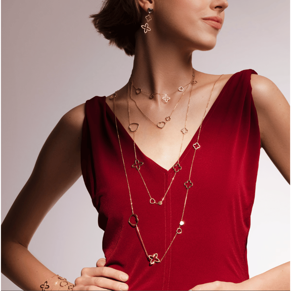 Ženski ogrtač Icons sa 10 elemenata, pozlaćen, Lilou