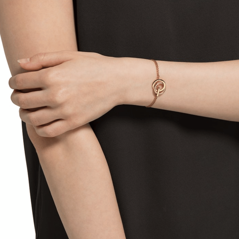 Ženski srebrni (925) narukvic, podesiv, SWING, zlatne boje, JETTE