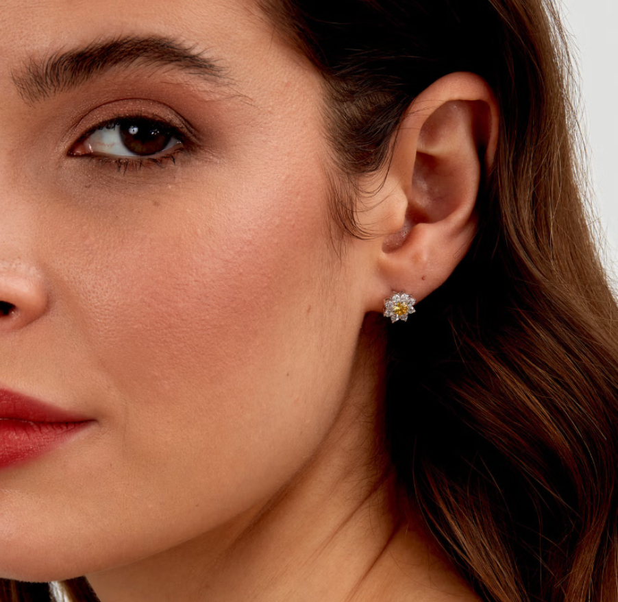 Ženske naušnice od srebra 925, u obliku cvijeta Tesori, MORELLATO