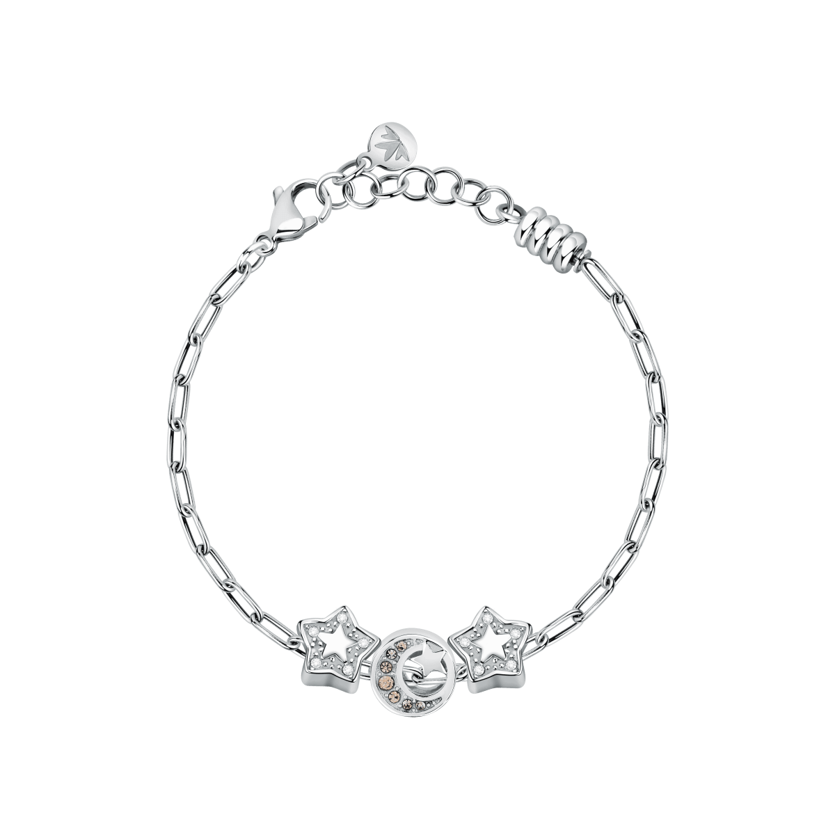 Bratara cu trei talismane, ajustabila de 16 + 3 cm - Bratari pentru talismane - SCZ1378 - MORELLATO - Tessora