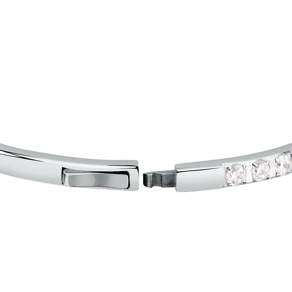 Bratara fixa T - Logo, doua tonuri - Bratari fixe - tjaxc19 - TRUSSARDI - Tessora