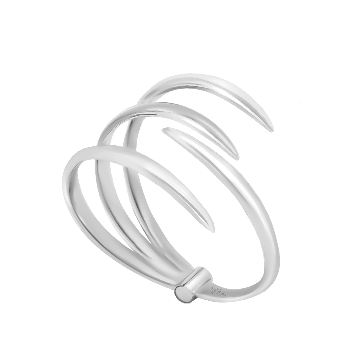 Bratara Forza manseta, placata cu argint 925 - Bratari - 210/60/BRA/SR - Lilou - Tessora