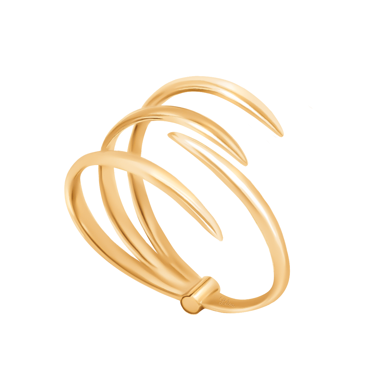 Bratara Forza manseta, placata cu aur - Bratari - 210/60/BRA/PO - Lilou - Tessora