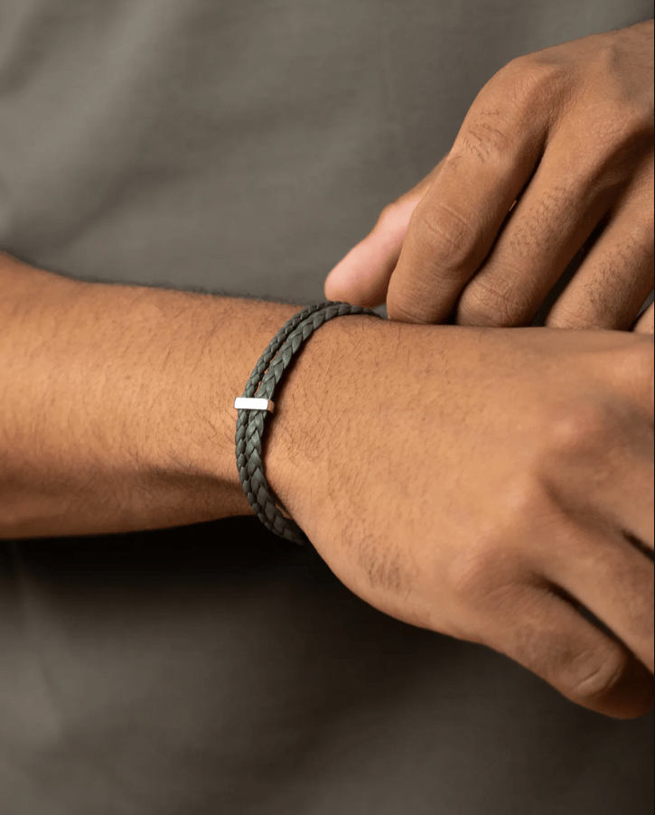 Bratara pentru barbati Duo Green - Bratari pentru barbati - O56XSS - GEMINI - Tessora