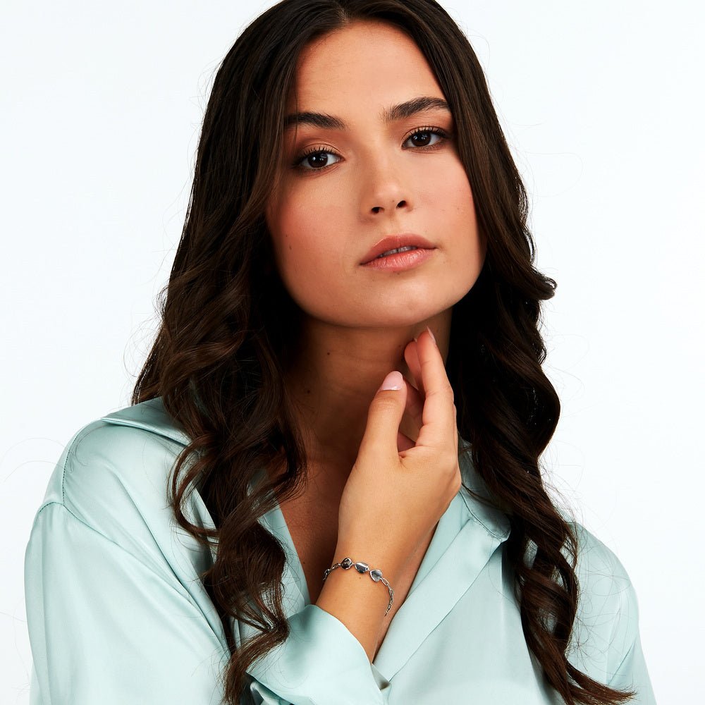 Bratara Talismani ajustabila 16 cm + extensie 3 cm, cu trei inimioare - Bratari ajustabile - saww05 - MORELLATO - Tessora