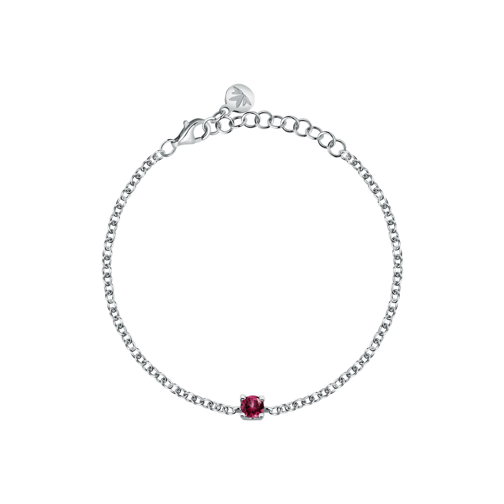 Bratara Tesori din argint cu piatra rosie ajustabila de 16+3 cm - Bratari ajustabile - SAIW237 - MORELLATO - Tessora