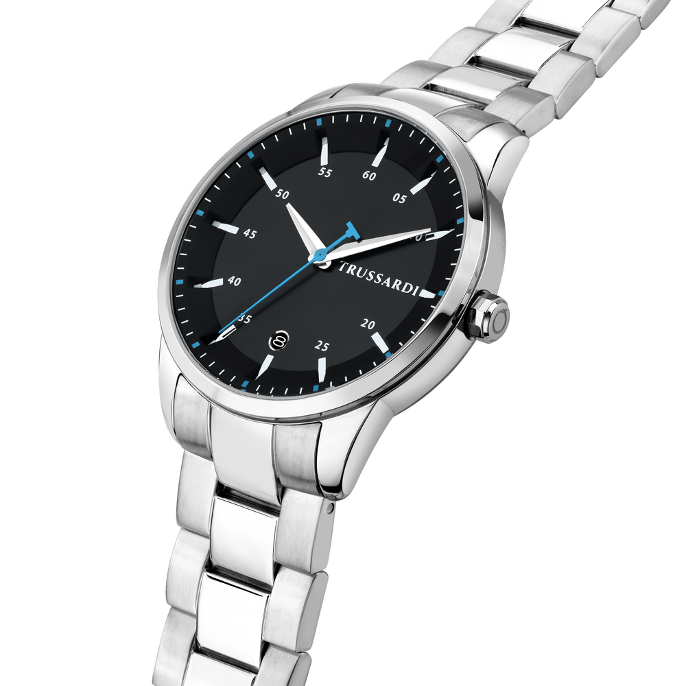 Ceas Trussardi T - Bridge argintiu, barbati - Ceasuri barbati - R2453171005 - TRUSSARDI - Tessora