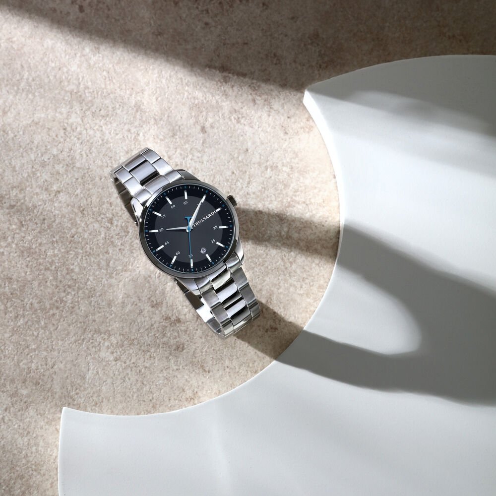 Ceas Trussardi T - Bridge argintiu, barbati - Ceasuri barbati - R2453171005 - TRUSSARDI - Tessora